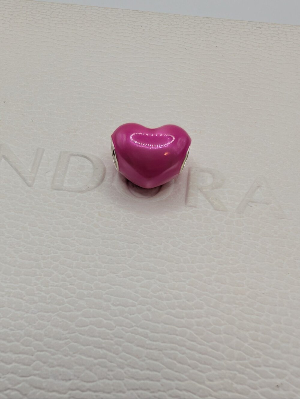 Pandora charm pendant ale pink heart